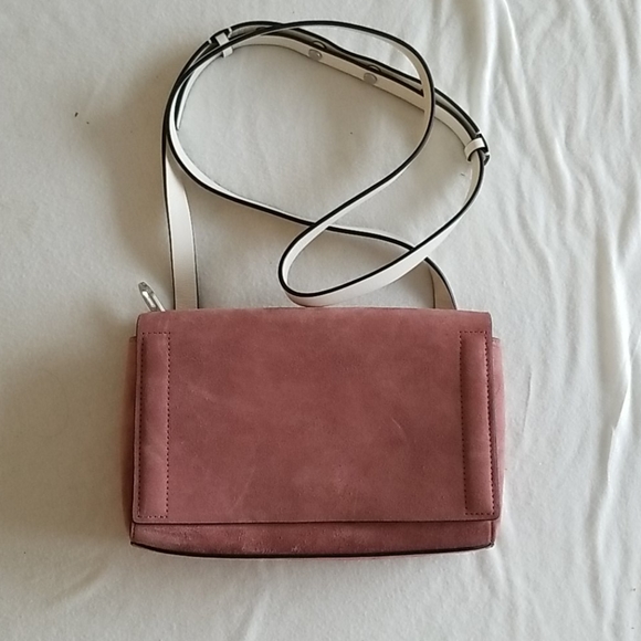 rag & bone Mauve Suede Aston Mini Crossbody Bag